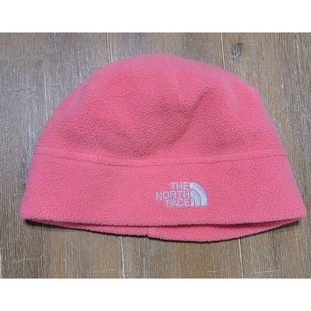 The North Face Alpine Polartec Kid's Beanie Hot Pink Skullie Logo Ski Cap